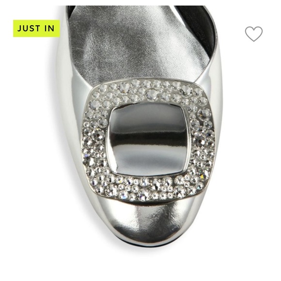 Roger Vivier metallic silver ballerina flats - Picture 8 of 10